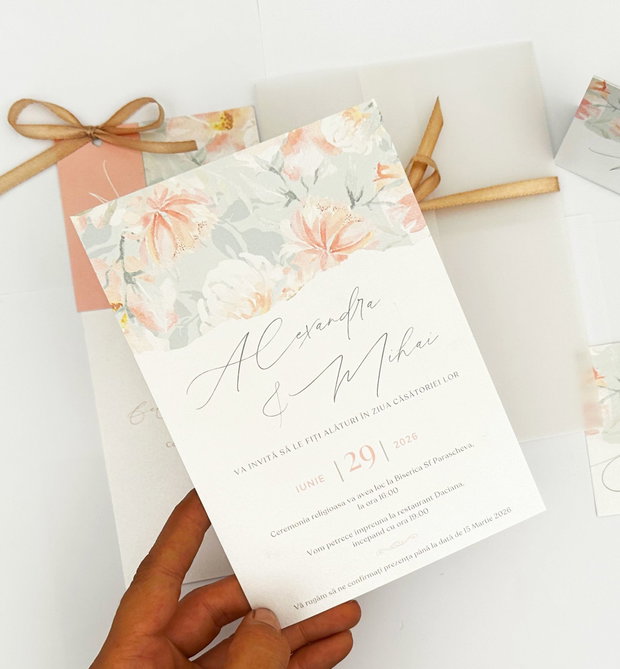 Set Invitatie de Nunta Blossom