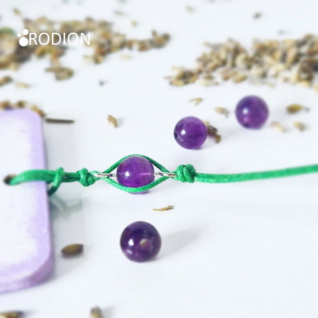 Semn de carte handmade pictat, cu mesaj personalizat, lavanda