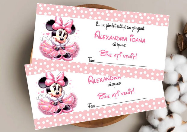 Toppere baby Minnie mouse roz