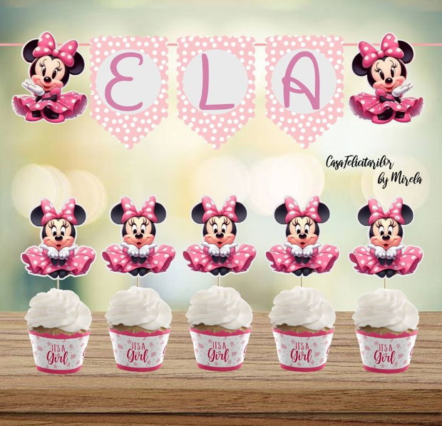 Toppere baby Minnie mouse roz