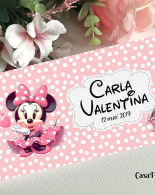 Cutie mărturii botez ciocolată baby Minnie mouse
