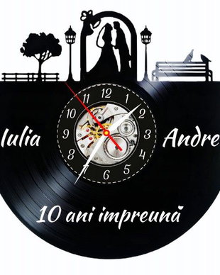ANIVERSARE CASATORIE-ceas de perete (personalizabil)