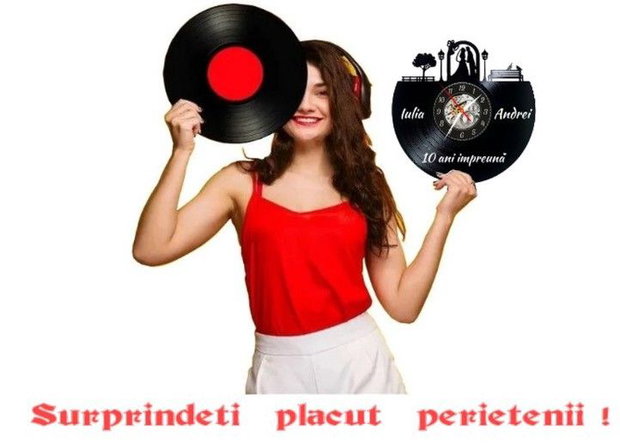 ANIVERSARE CASATORIE-ceas de perete (personalizabil)