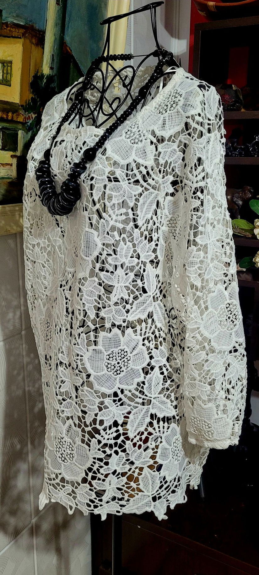 Bluza dantela guipure
