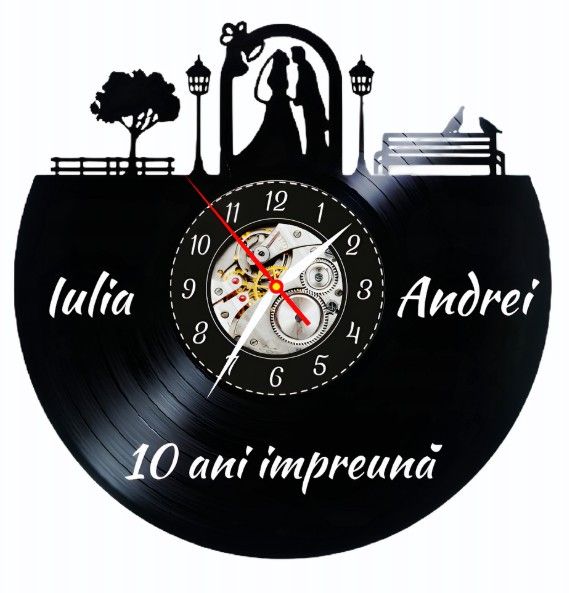 ANIVERSARE CASATORIE-ceas de perete (personalizabil)