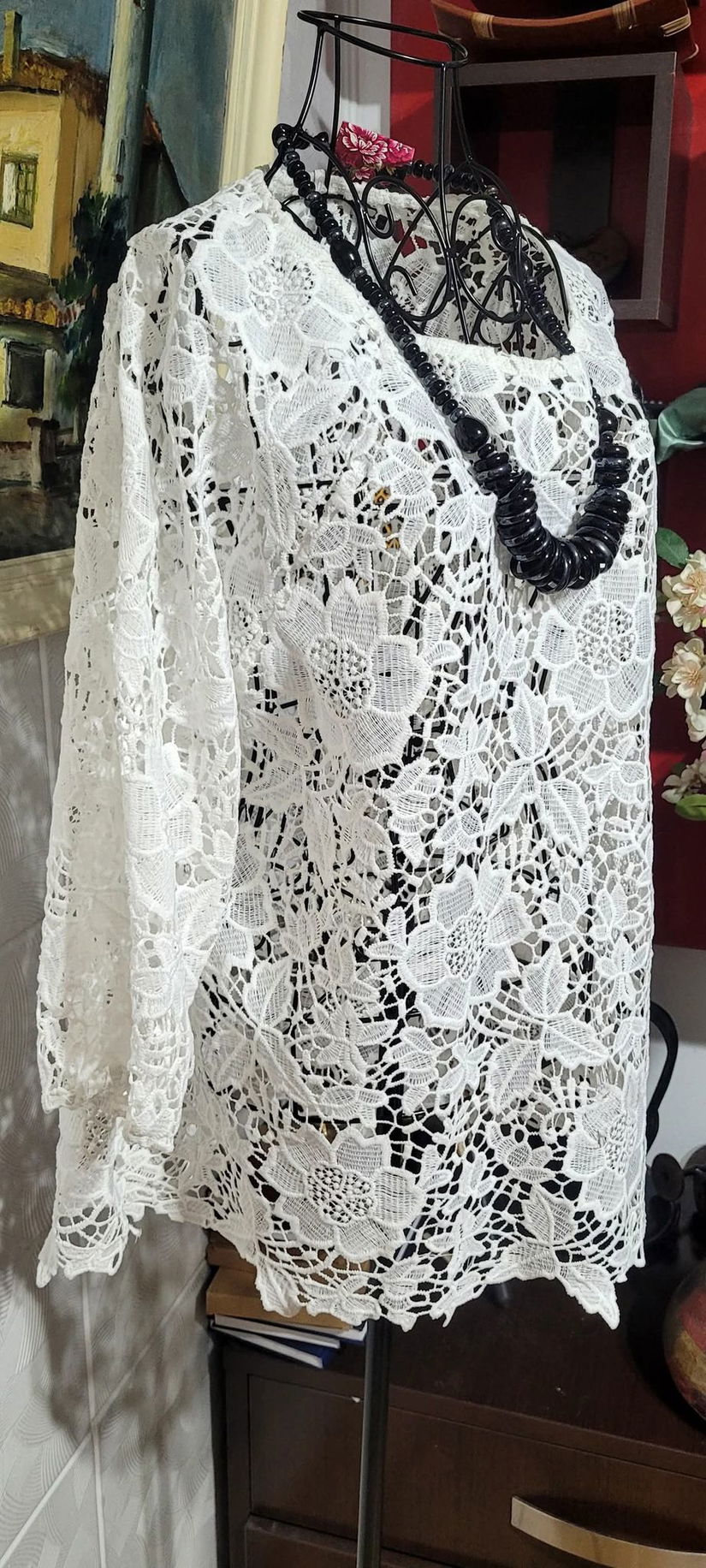 Bluza dantela guipure