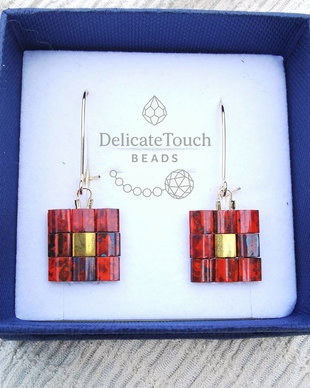 Cercei Tila Siena Patinat | Design Minimalist Geometric, tortite placate aur 14k