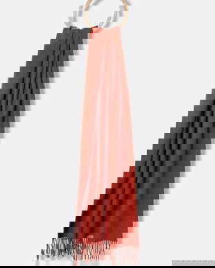 Answear.LAB esarfa de lana culoarea bordo, neted