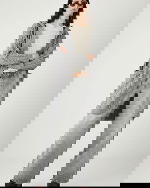 Medicine cardigan culoarea gri, călduros