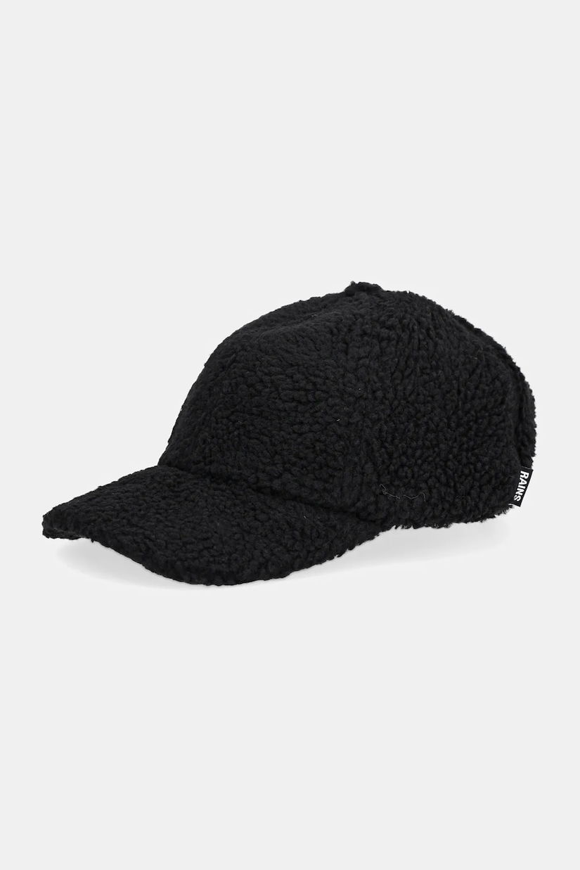 Rains șapcă 20650 Fleece Cap culoarea negru, 20650