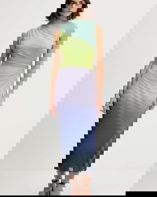 Desigual rochie LOLA culoarea violet, maxi, mulata, 25WWVK18