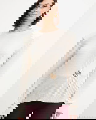 Simona Corsellini pulover de lână culoarea bej, light, A25CPMGE0301