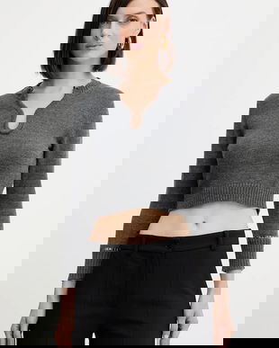 Simona Corsellini pulover de lână culoarea gri, light, A25CPMGE0601