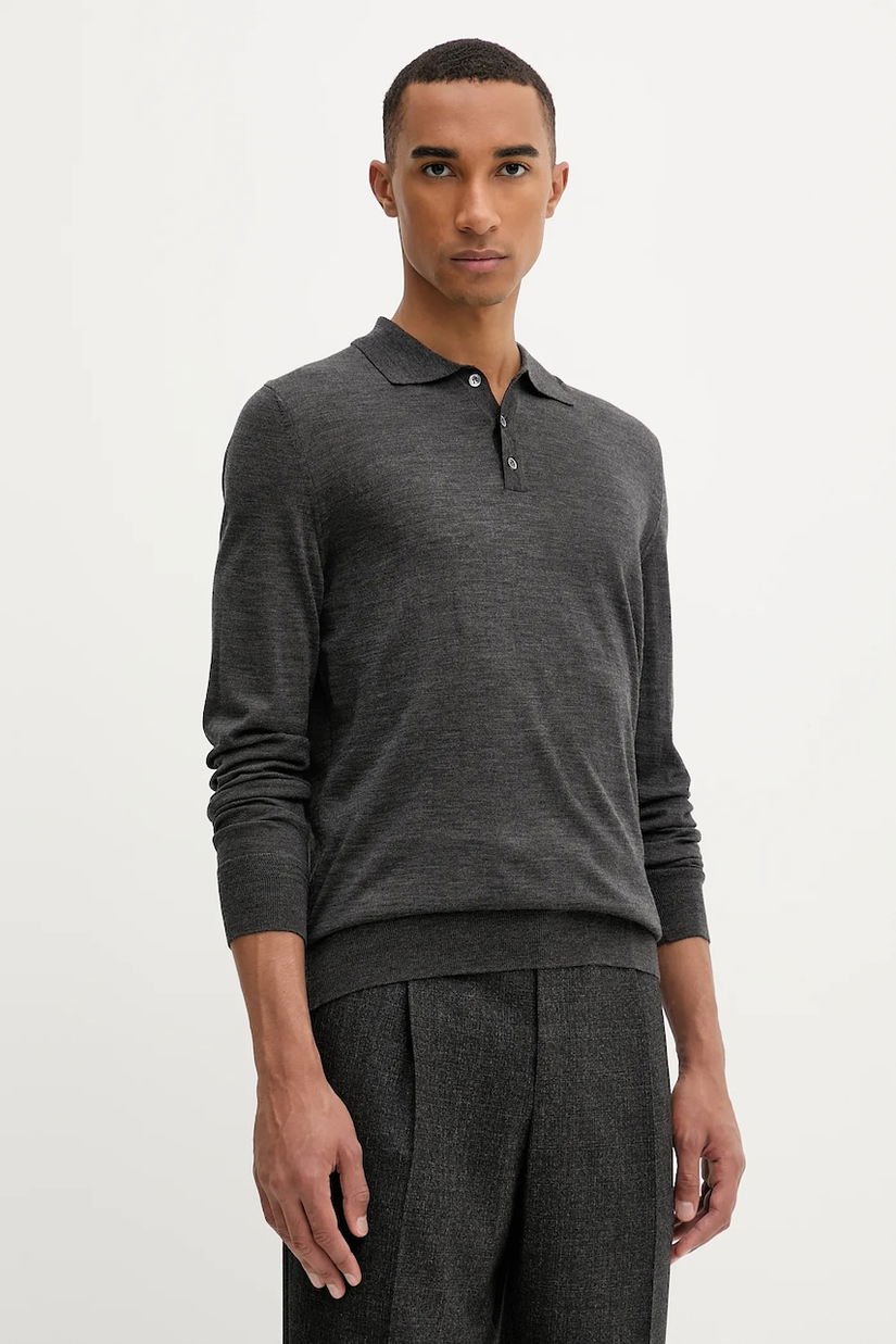 BARENA VENEZIA pulover de lână Knitwear Pevaron culoarea gri, light, KNU4100.429