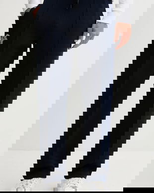 Lacoste pantaloni de trening culoarea bleumarin, uni, XH8982