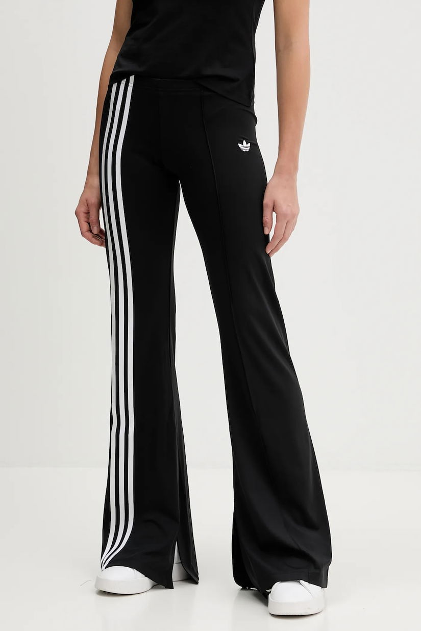 adidas Originals pantaloni de trening Ribbon Flares culoarea negru, uni, JX2697