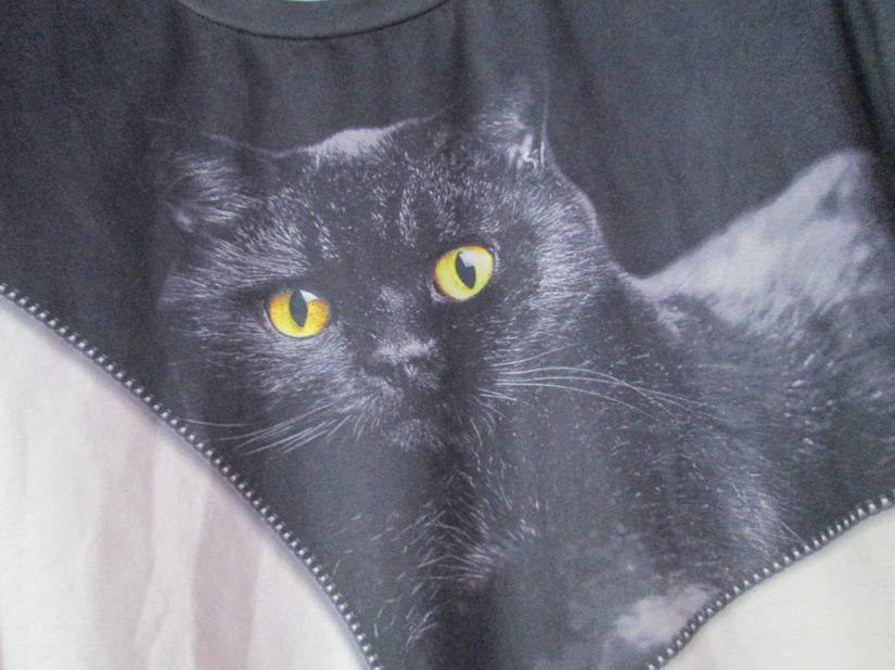 bluza simpatica cu pisicuta dame L