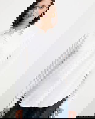 Silvian Heach cămașă din bumbac SEDOG culoarea alb, cu guler clasic, regular, GPA25074CA