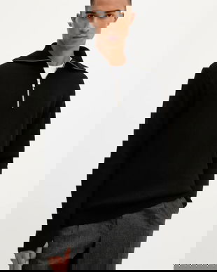 BARENA VENEZIA pulover de lână Knitwear Batigia culoarea negru, călduros, KNU5289.305