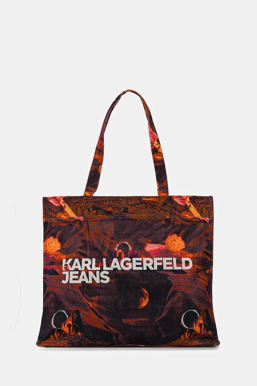 Karl Lagerfeld Jeans geantă culoarea violet, A4W50041