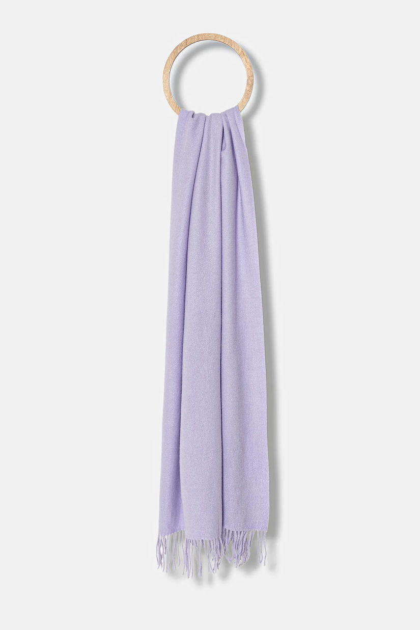 Answear.LAB esarfa de lana culoarea violet, neted