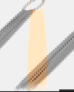 Answear.LAB esarfa de lana culoarea maro, neted