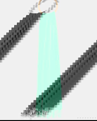 Answear.LAB esarfa de lana culoarea verde, neted