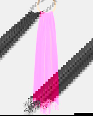 Answear.LAB esarfa de lana culoarea roz, neted