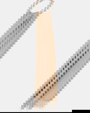 Answear.LAB esarfa de lana culoarea bej, neted