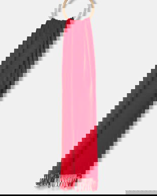 Answear.LAB esarfa de lana culoarea rosu, neted