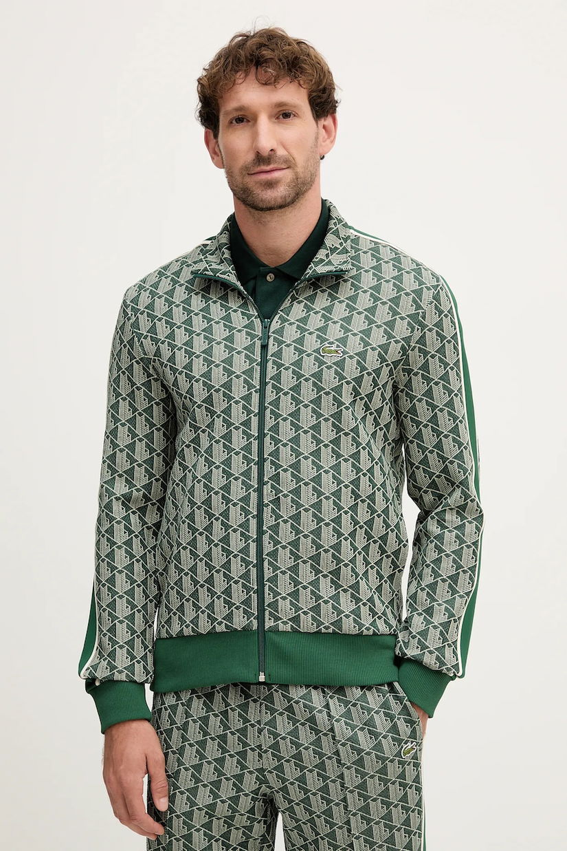 Lacoste bluza culoarea verde, modelator, SH1368