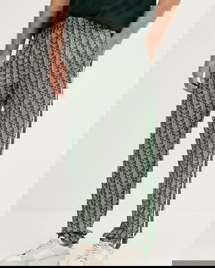 Lacoste pantaloni de trening culoarea negru, modelator