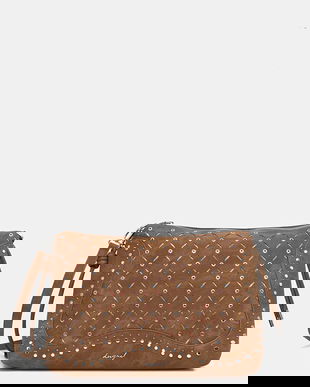 Desigual geantă YANKEE LEIRIA MINI CA culoarea maro, 25WAXPB5