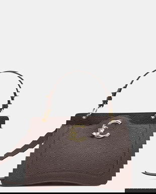 Coccinelle geantă de piele COCCINELLE C-ME culoarea negru, E1.SSL.18.03.01