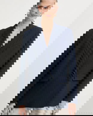 BOSS sacou cu doua rânduri de nasturi, cu imprimeu, 50548492