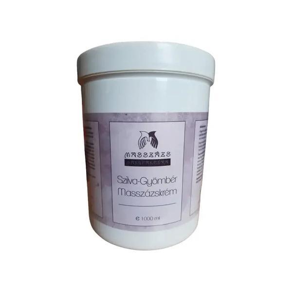 Crema de masaj pe baza de parafina cu prune si ghimbir Masszazs Manufaktura, 1000 ml