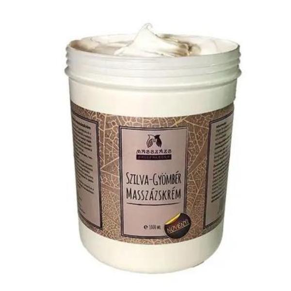 Crema de masaj cu unt de shea aroma prune si ghimbir Masszazs Manufaktura, 1000 ml
