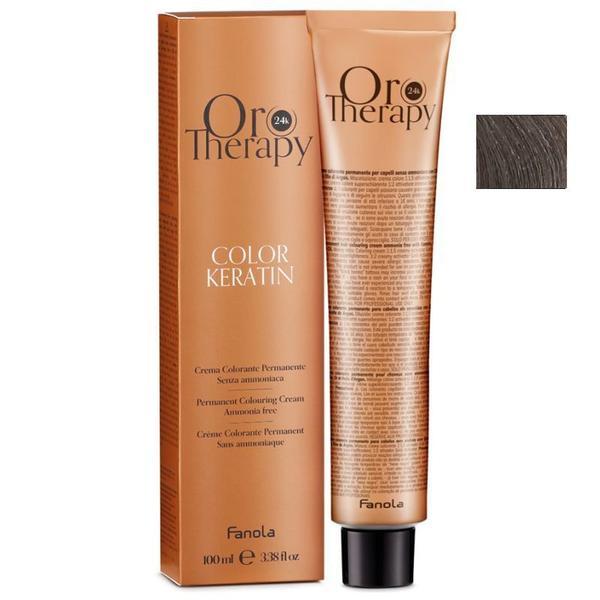 DETERIORAT - Vopsea Demi-permanenta Fanola Oro Therapy Color Keratin 7.1 Blond Cenusiu, 100 ml