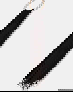 Answear.LAB esarfa de lana culoarea maro, neted