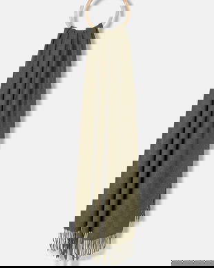 Answear.LAB esarfa de lana culoarea verde, neted