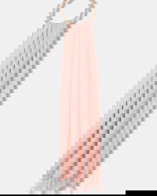 Answear.LAB esarfa de lana culoarea roz, neted