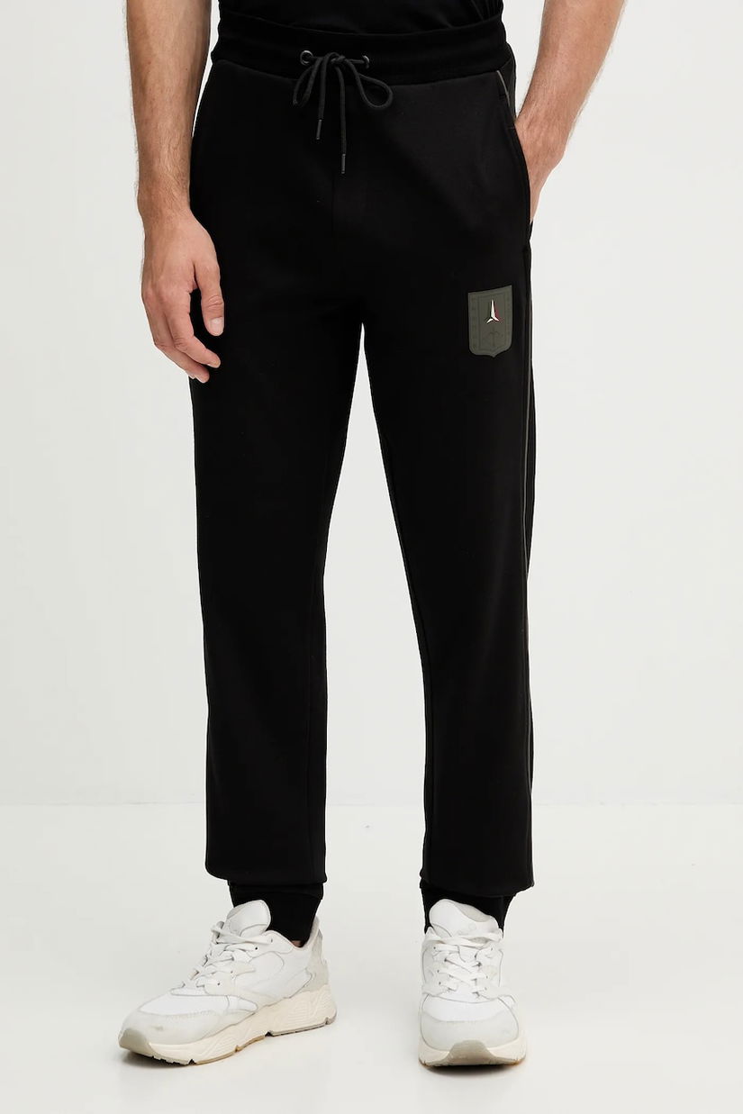 Aeronautica Militare pantaloni de trening culoarea negru, cu imprimeu, PF1004UF00667
