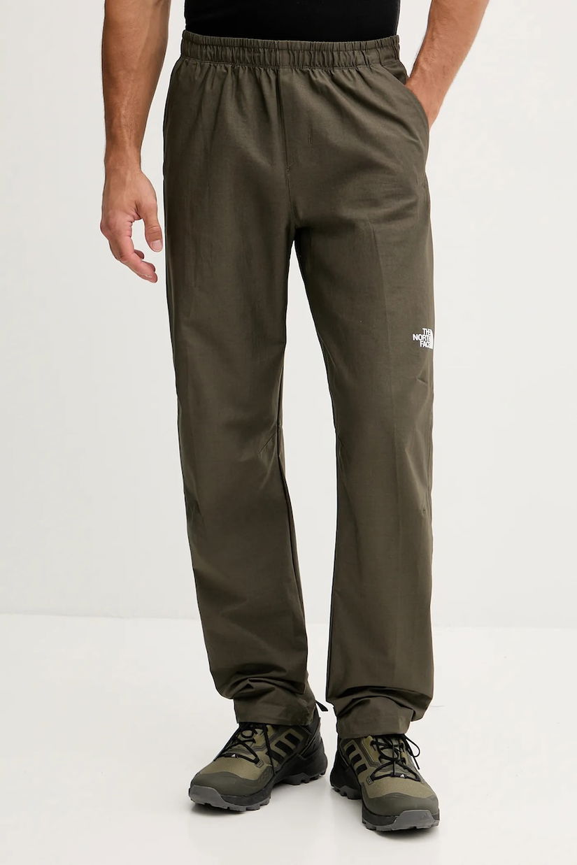 The North Face pantaloni Limestone culoarea verde, drept, NF0A8BT921L1