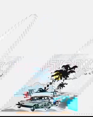 Fiorucci poșetă Beach Print Pvc Tote culoarea transparent, U01FMABA276PT02MU01