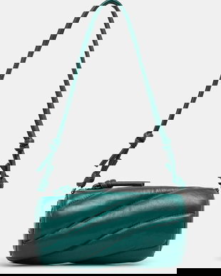 Fiorucci geantă Leather Mella culoarea verde, U02SPABA001LE04GN02