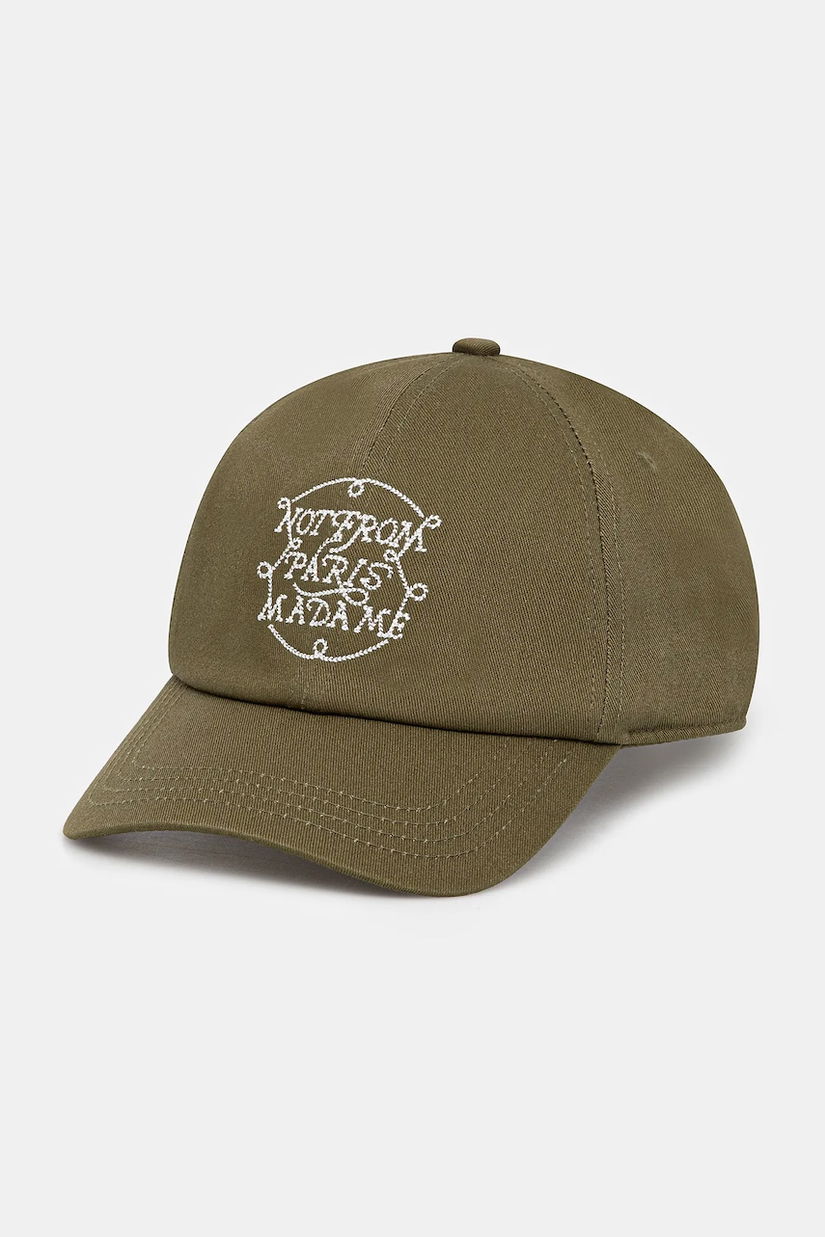 Drôle de Monsieur șapcă La Casquette Slogan Tresses culoarea verde, H.CP178.CO138