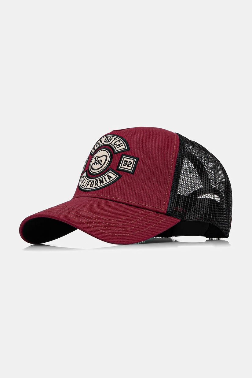 Von Dutch șapcă culoarea bordo, VD.0.CAS1.BIK