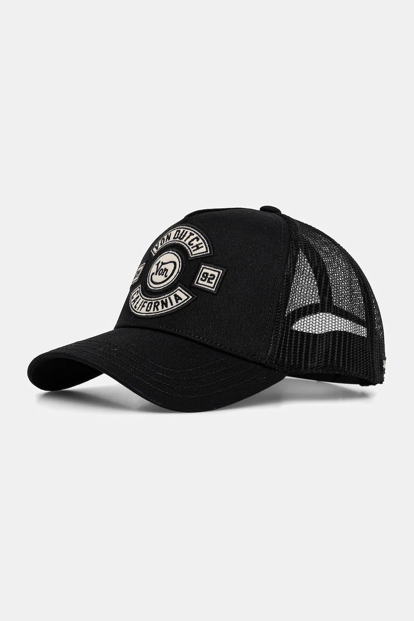 Von Dutch șapcă culoarea negru, VD.0.CAS1.BIK