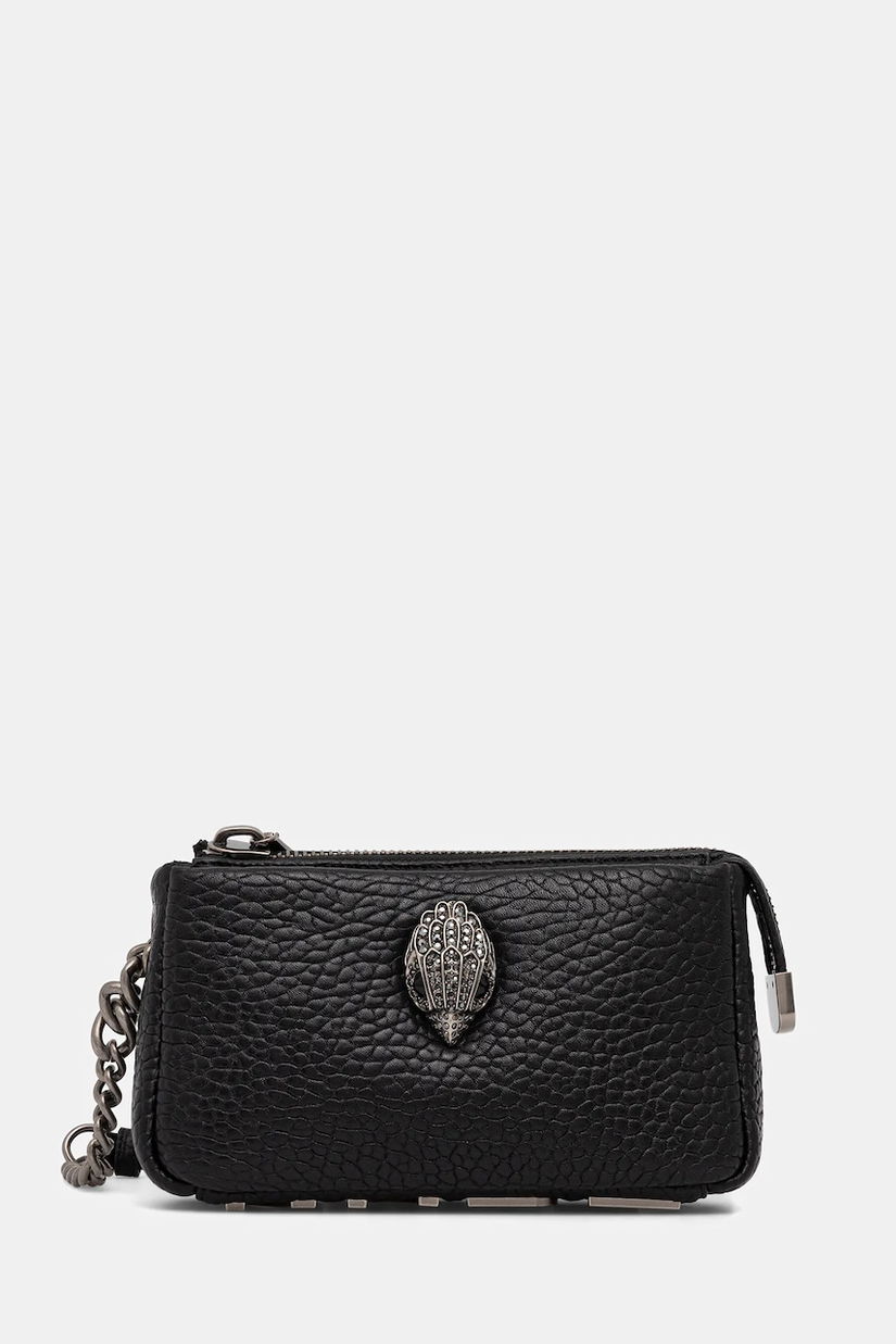 Kurt Geiger London geantă de piele KENSINGTON culoarea negru, 5020500019
