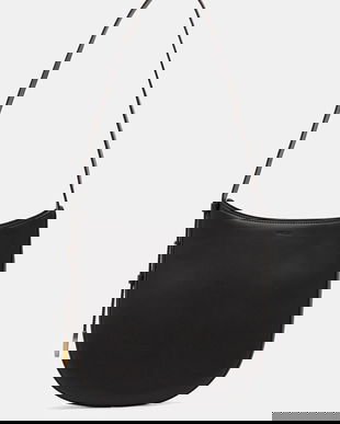 Sessun geantă de piele culoarea maro, 25102021